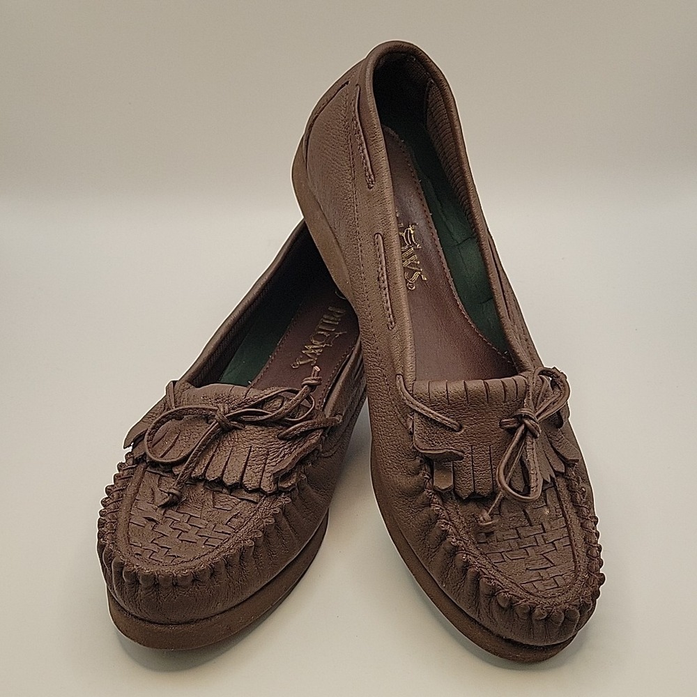 Vintage PILLOWS Jessie A Leather Loafers Women's 9.5 Comfort Slip On Brown